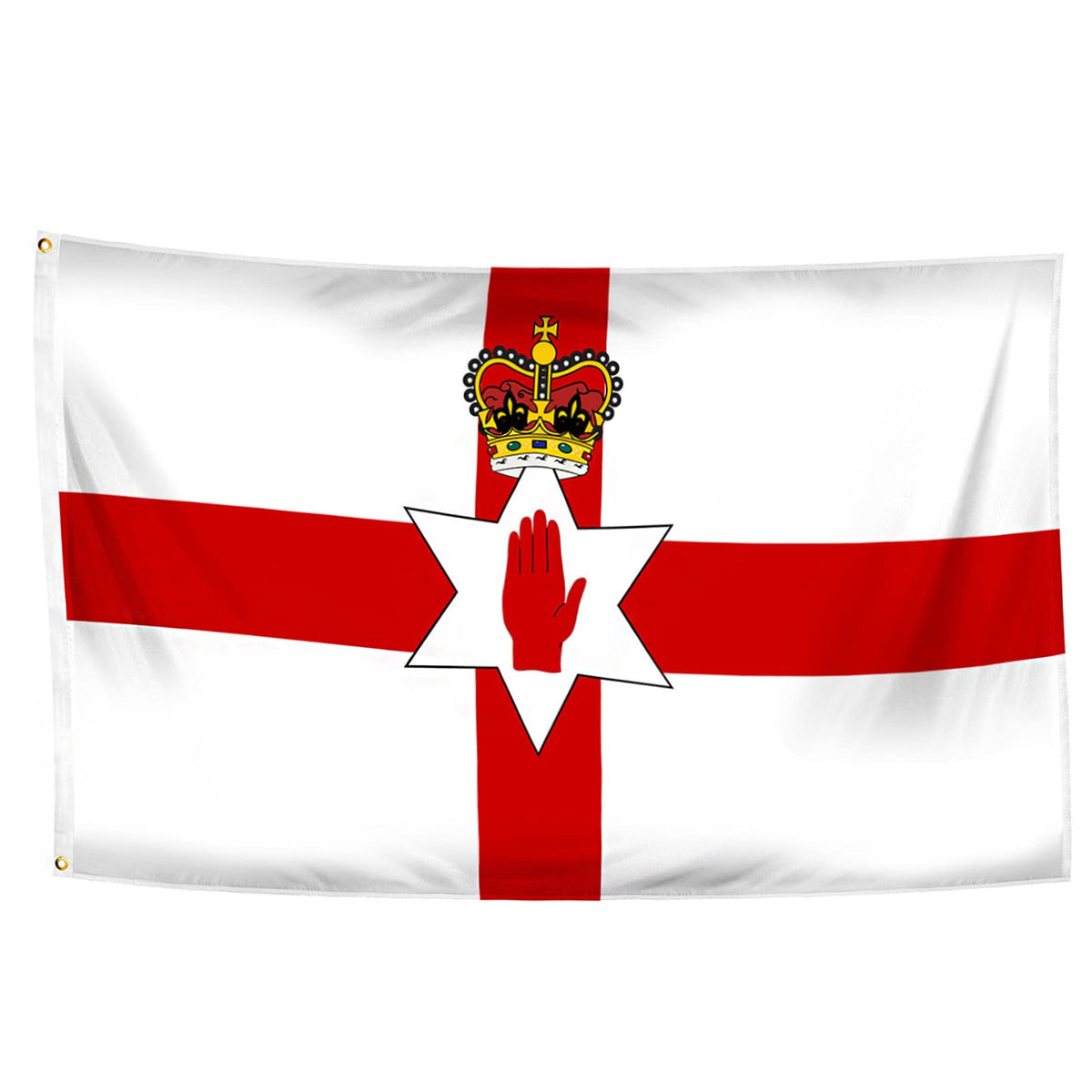 5x3Ft Northern Ireland Flag, Durable Flag with 2 Metal Eyelets Used Indoor and Outdoor, Bright Color Northern Ireland National Flag Decorated in Sporting Events, Parties, Parade