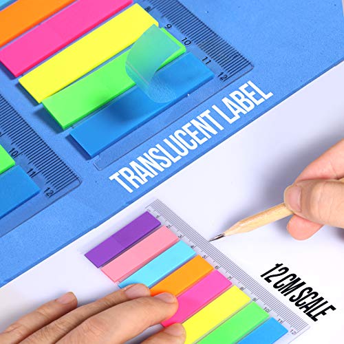 8 Colors Sticky Index Tabs Flags, 960pcs FANDAMEI Writable Flag Page Markers Index Stickers Bright Colors Small Sticky Notes Flags for School Office, Mini File Tabs Flags as Reading Notes Book Markers