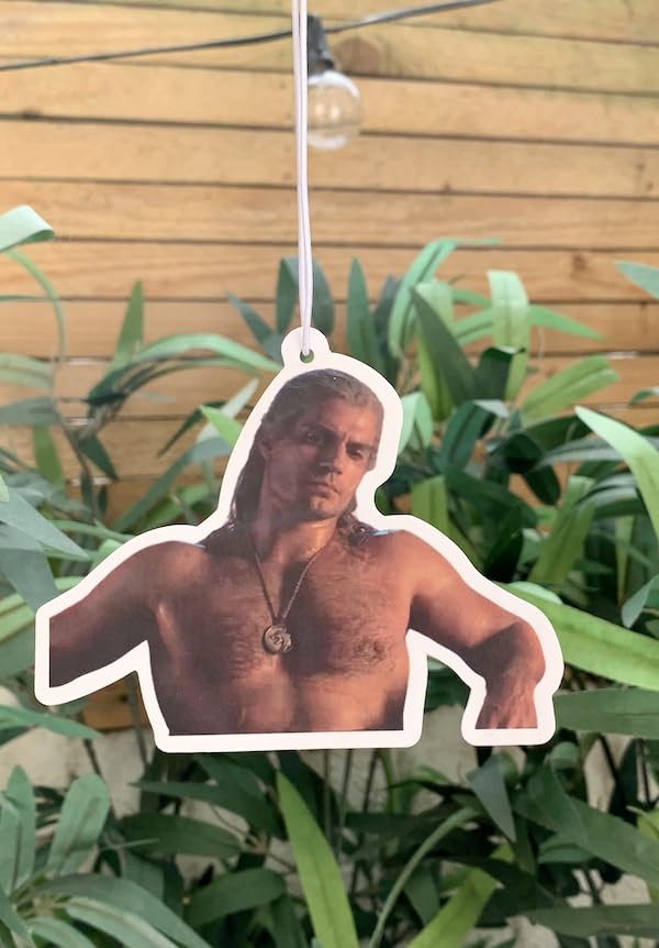 Geralt of Rivia Witcher Car Air Freshener   Forest Rain Scented   Henry Cavill Car Decoration   Unique Fresheners   Funny Novelty Gift