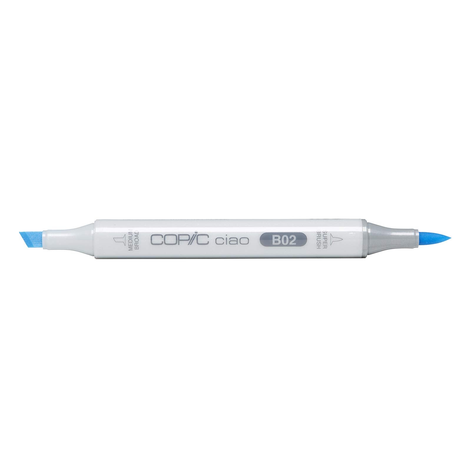 COPIC Ciao Coloured Marker Pen - (B-02) Robin's Egg Blue, For Art & Crafts, Colouring, Graphics, Highlighter, Design, Anime, Professional & Beginners, Art Supplies & Colouring Books