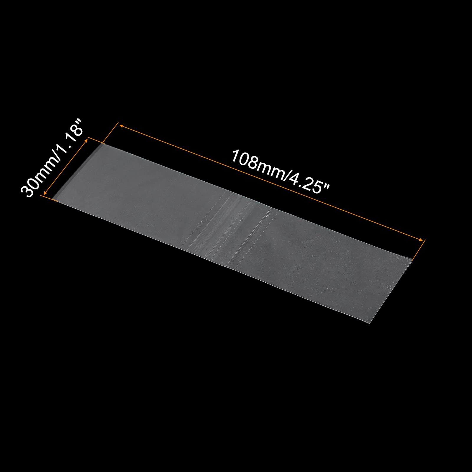 PATIKIL 108x30mm Perforated Shrink Bands, 250 Pack PVC Heat Shrink Wrap Band Fits Cap Diameter 2.6 to 2.64 Inch for Jars Cans, Clear