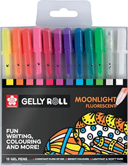 SAKURA - Gelly Roll - Moonlight Flourescent - Set of 12, multi