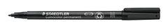 STAEDTLER 317 WP4 Lumocolor Permanent Pen, Medium Line Width, 1.0mm - Assorted Colours (Pack of 4)