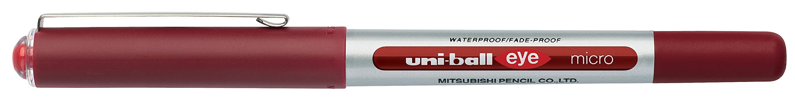 uni-ball UB-150 Liquid Ink Rollerball Pen - Fine 0.5mm Tip - Black, Blue, Green, Red - Pack of 4