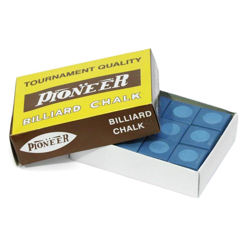 Snooker & Pool Pioneer Chalk, Blue, Box of 12