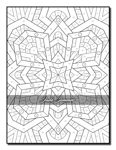 Color by Number Patterns: An Adult Coloring Book with Fun, Easy, and Relaxing Coloring Pages (Color by Number Coloring Books)