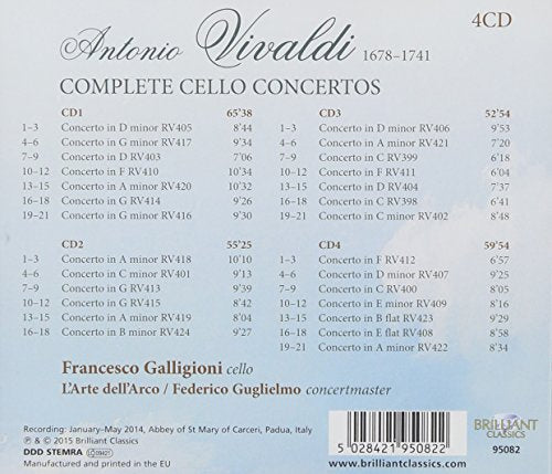 Vivaldi: Complete Cello Concertos