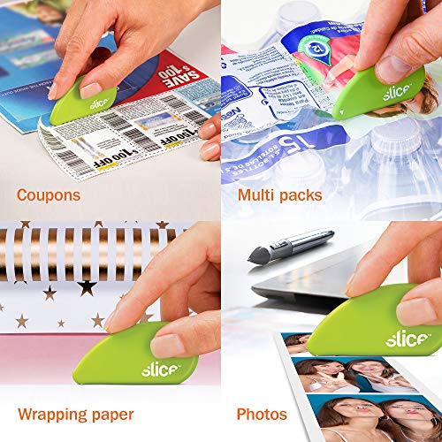 Slice 00100 Safety Cutter Ceramic Knife   Coupons, Card, Paper, Parcels and Wrapping Paper Cutter Tool - Handy and Safe Tiny Cutting Tool That Fits Your Keyring