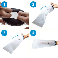 LimbO Waterproof Protectors Cast and Dressing Cover - Adult Half Arm (M50A: 22-25 cm Above Elbow Circ.)