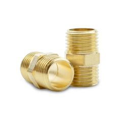 Bwintech 2 Pcs 1/4 inches Female to 1/4 inches Female BSP Thread Brass Hex Coupling Connector for Pipe Connecting Conversion