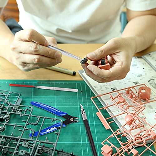 SUNYOK 18pcs Model Tools Kit Gundam Model Making Tools Kit Hobby Craft Tool Sets for Model Making Modeler Basic Building Tools and Equipment for Plastic Planes Ship Boats Adults Kids