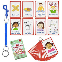 Special Needs My Communication Cards 27 PECS Flashcards For SEN, Special Ed, Speech Delay Non Verbal Children and adults with Autism for visual aid or cue cards