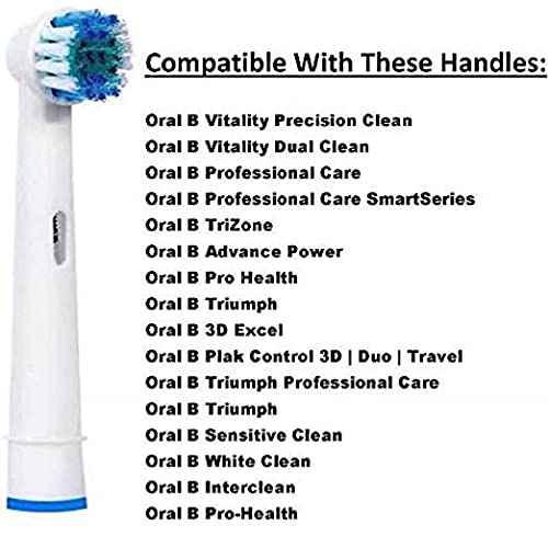 KAV PLUS 20 Pcs Electric Toothbrush Heads Replacement Brush Heads Compatible with Braun Oral B Electric Toothbrush (20 Heads)