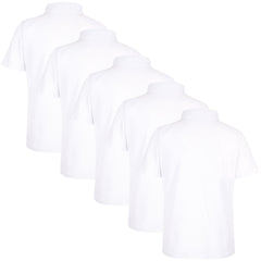 A2Z 4 Kids Girls Boys Polo T Shirts Plain Summer Tank Top & Tees Fashion - PL Polo T Shirt White 5 Pack 9-10