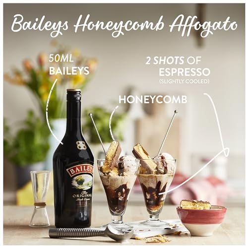 Baileys Original Irish Cream Liqueur   17% vol   1L   Fine Irish Whiskey   Spirits   Irish Dairy Cream   Rich Chocolate & Vanilla Flavours   Great Over Ice Cream or in Coffee