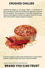 Crushed Chillies ( 100g/3.52oz) , Chilli Flakes   Red Chilli Flakes   Premium Quality   100% Natural   No Additives