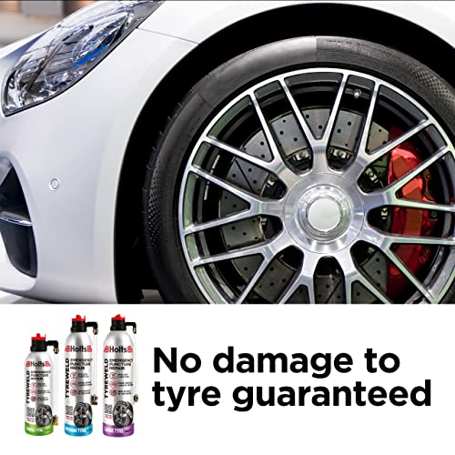 Holts Tyreweld Puncture Sealant 500ml, Emergency Tyre Repair Foam, Car Puncture Repair Kit Sealant To Get You Back On The Road, Quick & Easy Flat Tyre Foam, Drive Up To 100 Miles, No Tools Needed