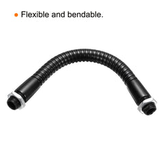 PATIKIL 6 inches Microphone Gooseneck, M10 Fine Thread Metal Universal Hose Flexible Arm Gooseneck Tube Extension for Multifunction DIY, Black