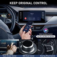 CarPlay Wireless Adapter for Factory Wired CarPlay 2024 Upgrade Plug & Play Wireless CarPlay Dongle Converts Wired to Wireless Fast and Easy Use Compatible with Cars from 2015 & iPhone iOS 10and