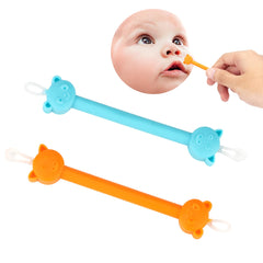 Qunlions life The Safe Baby Nasal Booger and Ear Cleaner - Baby Shower Registry Essential   Easy Baby Nose Cleaner Gadget for Infants and Toddlers   Dual Earwax and Snot Removal - 2 PC