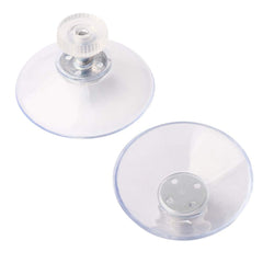 8 PCS Sucker Cups, 41 mm Plastic Sucker Pads Round Threads Suction Cups with knurled nut clear for Daily Hanging Extra Strong Suction Holder