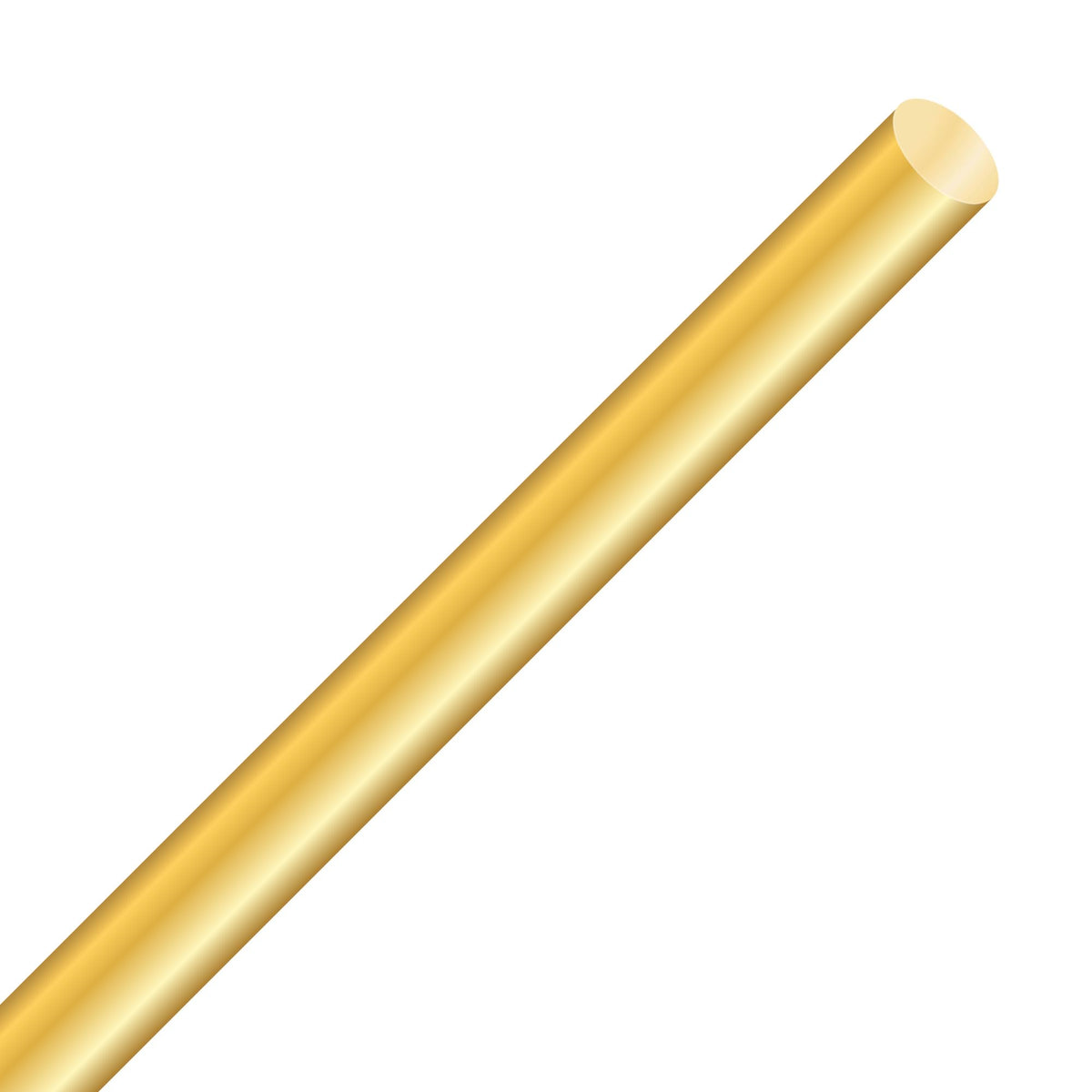 LAVMHAB Round Brass Rod 10mm x 300mm, Solid Round Brass Shaft Rods Brass Bars for DIY Craft (1pcs)