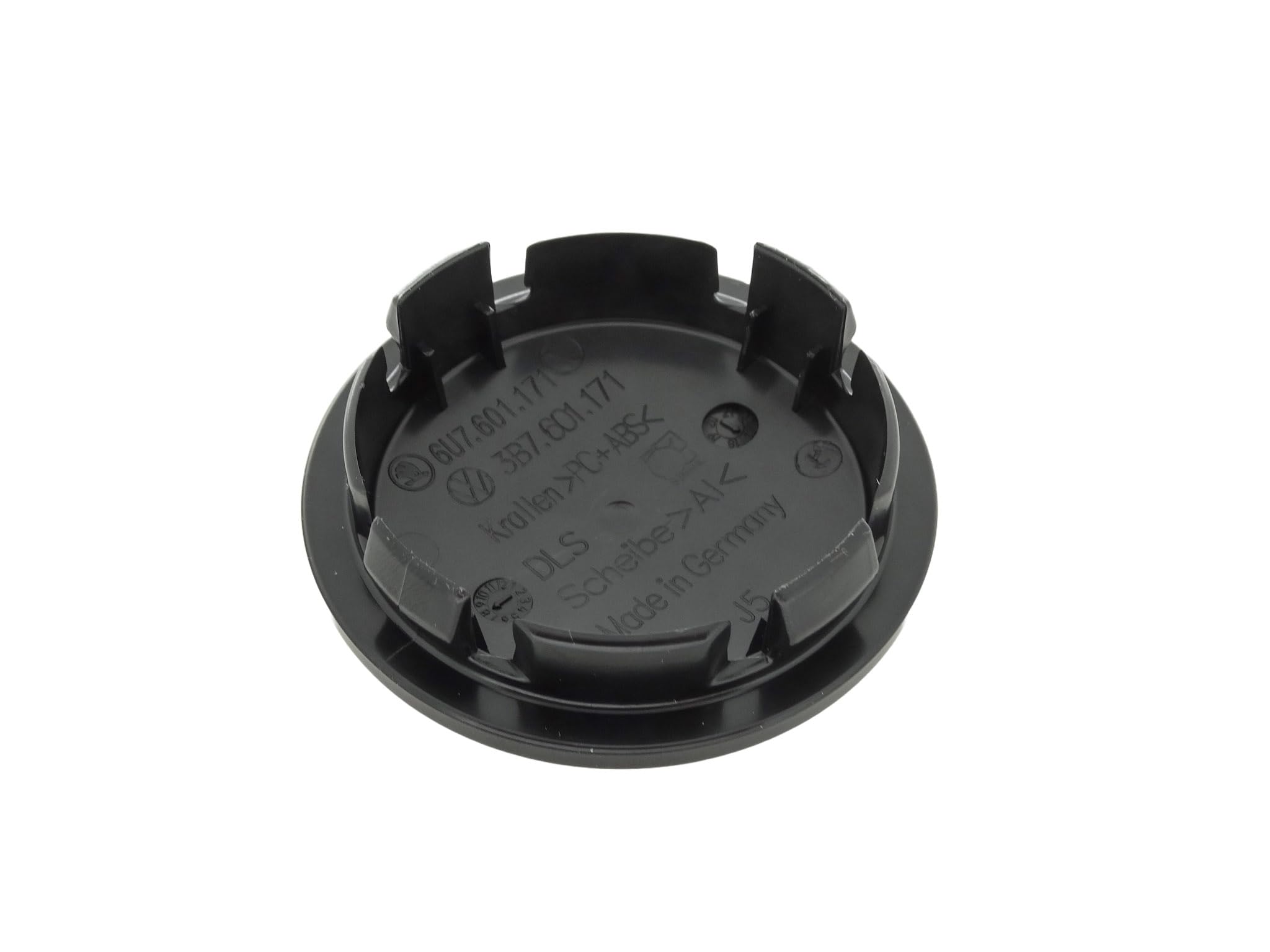 Genuine VW Alloy Wheel Centre Cap Satin Black High Chrome 65mm - 3B7601171 XRW