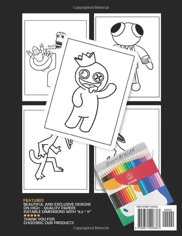 I love you rai nbow: Fun Coloring Pages with All Cute Characters For Girls, Boys, Kids, Teens, Adults to Relax