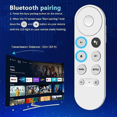 New Replacement Voice Remote Control for Google Chromecast 4k Snow Streaming Media Player, G9N9N Remote Control for Google TV GA01920-US GA01919-US(Remote Control Only)