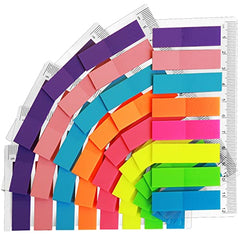 8 Colors Sticky Index Tabs Flags, 960pcs FANDAMEI Writable Flag Page Markers Index Stickers Bright Colors Small Sticky Notes Flags for School Office, Mini File Tabs Flags as Reading Notes Book Markers