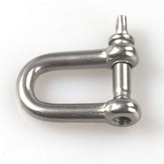 Pack-of-10 M4 D Ring Shackle Locks 304 Stainless Steel for Heavy Duty Rigging, Hauling, Steel Chain Link