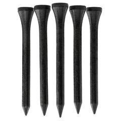 100 PCS Bamboo Golf Tees   Multiple Colours & Sizes   Eco Friendly & Sustainable Bamboo Golf Tees (70mm Black)