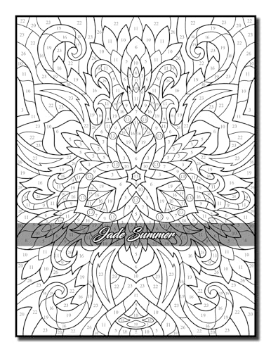 Color by Number Patterns: An Adult Coloring Book with Fun, Easy, and Relaxing Coloring Pages (Color by Number Coloring Books)