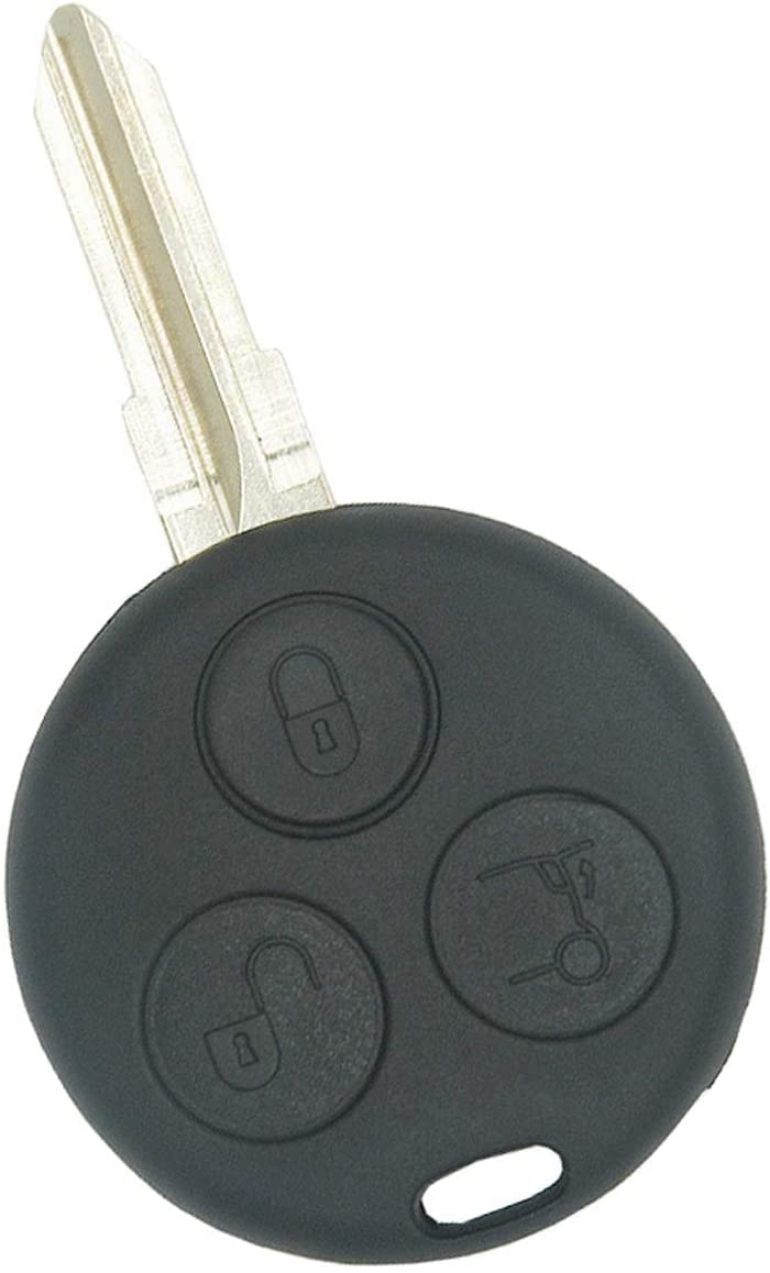 Multibao Smart Car 3 Buttons Remote Key Fob Case Shell City Roadster Fortwo Forfour Blade