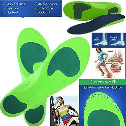 CSL Orthotic Insoles Arch Support Back heel Pain Treatment of Plantar fasciitis (7-8.5 UK)