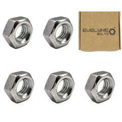 M3 (3mm) Steel Hex Nuts - Standard Thread - Pack of 5