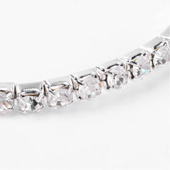 Rhinestone Tennis Stretchable Bracelet