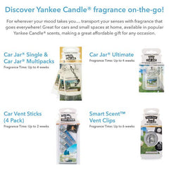 Yankee Candle 1194395E Vent Sticks Car Air Fresheners, Clean Cotton, Attaches to Vehicle Air Vents, 4 Counts