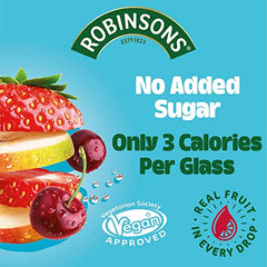 Robinsons Double Strength Lemon No Added Sugar Squash 1.75L