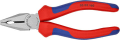 Knipex Combination Pliers black atramentized, with multi-component grips 160 mm (self-service card/blister) 03 02 160 SB