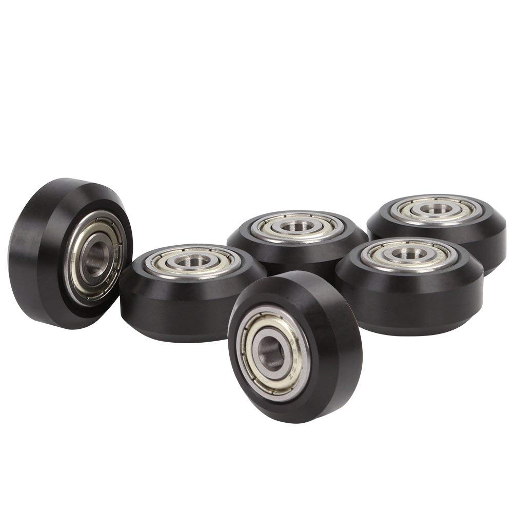 Redrex Ender 3 Wheels 3D Printer POM Pulley 625zz Linear Bearing for Ender 3 V2/Neo,Ender 3 S1,Ender 5,CR6 SE,CR10 Smart Pro,CR10S Pro V2,Kobra,Vyper,Chiron,Neptune,Aquila Serie,Tevo Tarantula-10Pcs