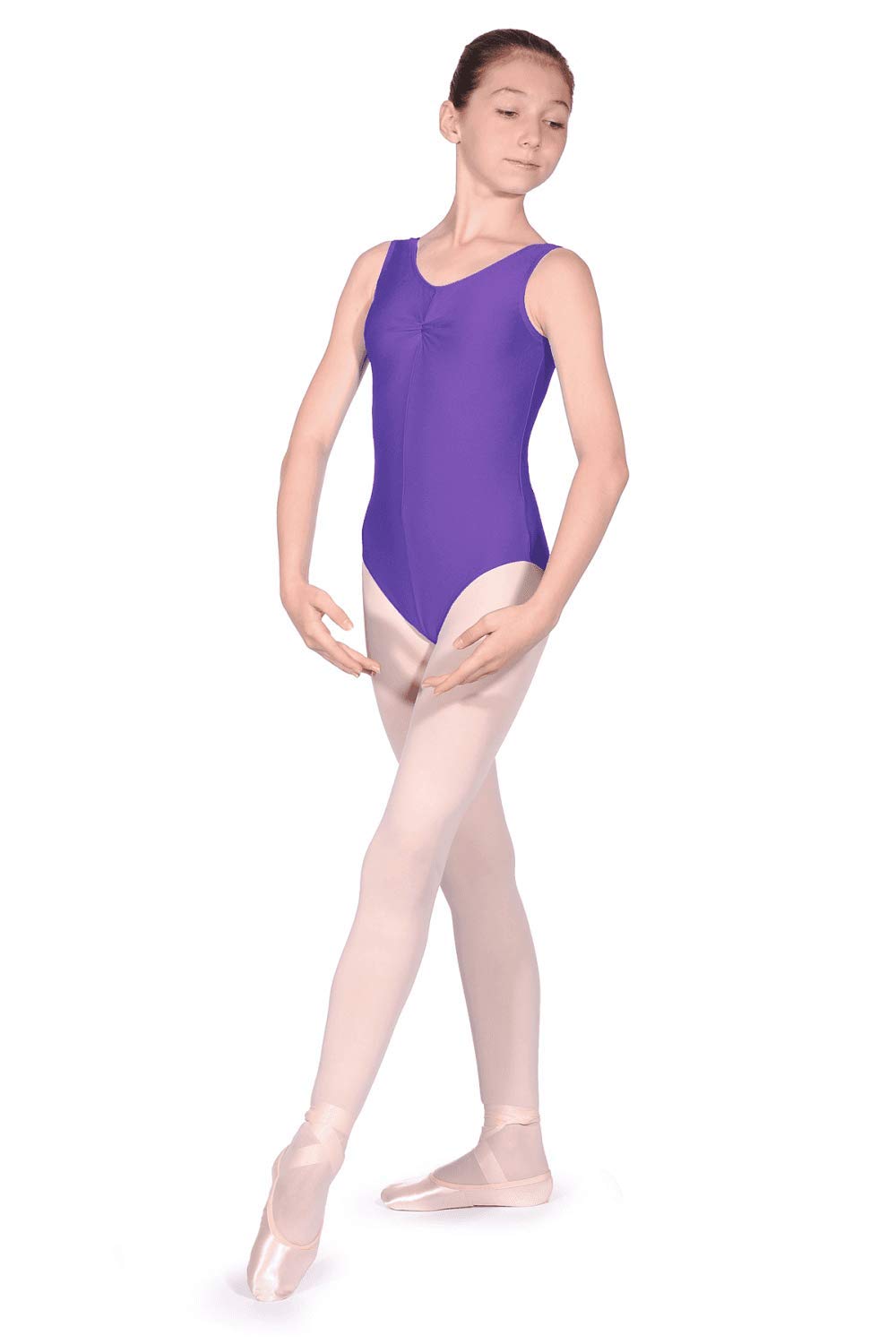 Roch Valley Sheree Nylon/Lycra Leotard Purple Age 7-8 122-128cm (1b)