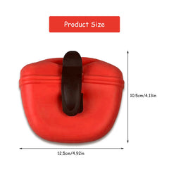 Rumyve Silicone Dog Therapy Bag Clip,Dog Training Bag Portable Dog Therapy Bag,Pocket Treat Handling Food Clip to Take The Dog Away(Red)