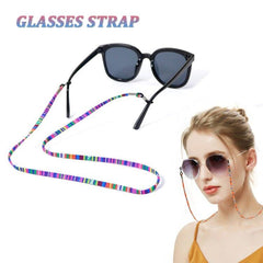 Qufiiry Glasses Strap, 7 Pcs Glasses Cord, Glasses Chain, Sunglass Straps, Non-Slip Spectacles Cord Retainer Lanyard, Women's Glasses Chains & Lanyards, Eyeglasses Strap Unisex Safety Glasses String