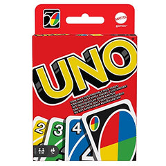 Mattel Games UNO, Classic Card Game for Kids and Adults for Family Game Night, Use as a Travel Game or Engaging Gift for Kids, 2 to 10 Players, Ages 7 and Up, W2087