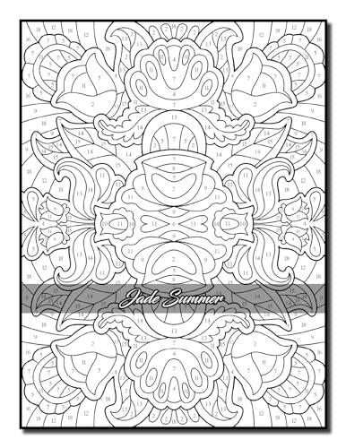 Color by Number Patterns: An Adult Coloring Book with Fun, Easy, and Relaxing Coloring Pages (Color by Number Coloring Books)