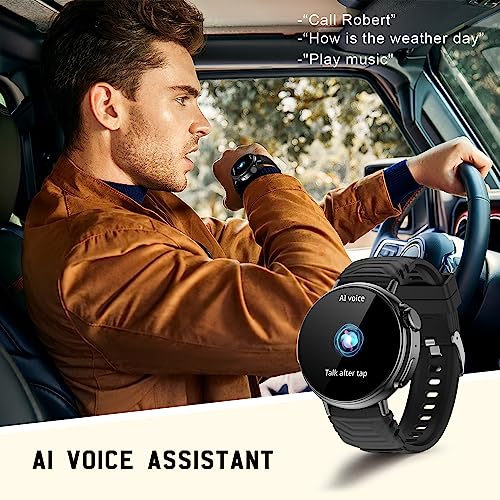 Smart Watch Ultra 1.52 inches Round HD Display with call (receive/make call)Ai Voice,Music Player, Fitness watch for men women Waterproof Activity Tracker with 120 Modes Sports for Iphone Andorid phones