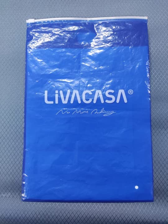 LIVACASA Gym Sack Drawstring Bag Sports Travel Drawstring Bag Water Repellency Mesh Pocket for Water Bottle Light Backpack Sack with Earphones Hole for Men Women Black