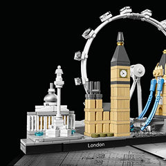 LEGO 21034 Architecture Skyline Model Building Set, London Eye, Big Ben, Tower Bridge Collection, Office Home Décor, Collectible Gift Idea