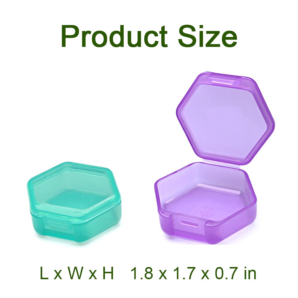 3 PCS Small Pill Box, BPA Free Pill Case to Hold Vitamins, Moistureproof Daily Pill Box Organiser for Travel, Portable One Day Pill Case Container (Cyan-Orange-Purple)